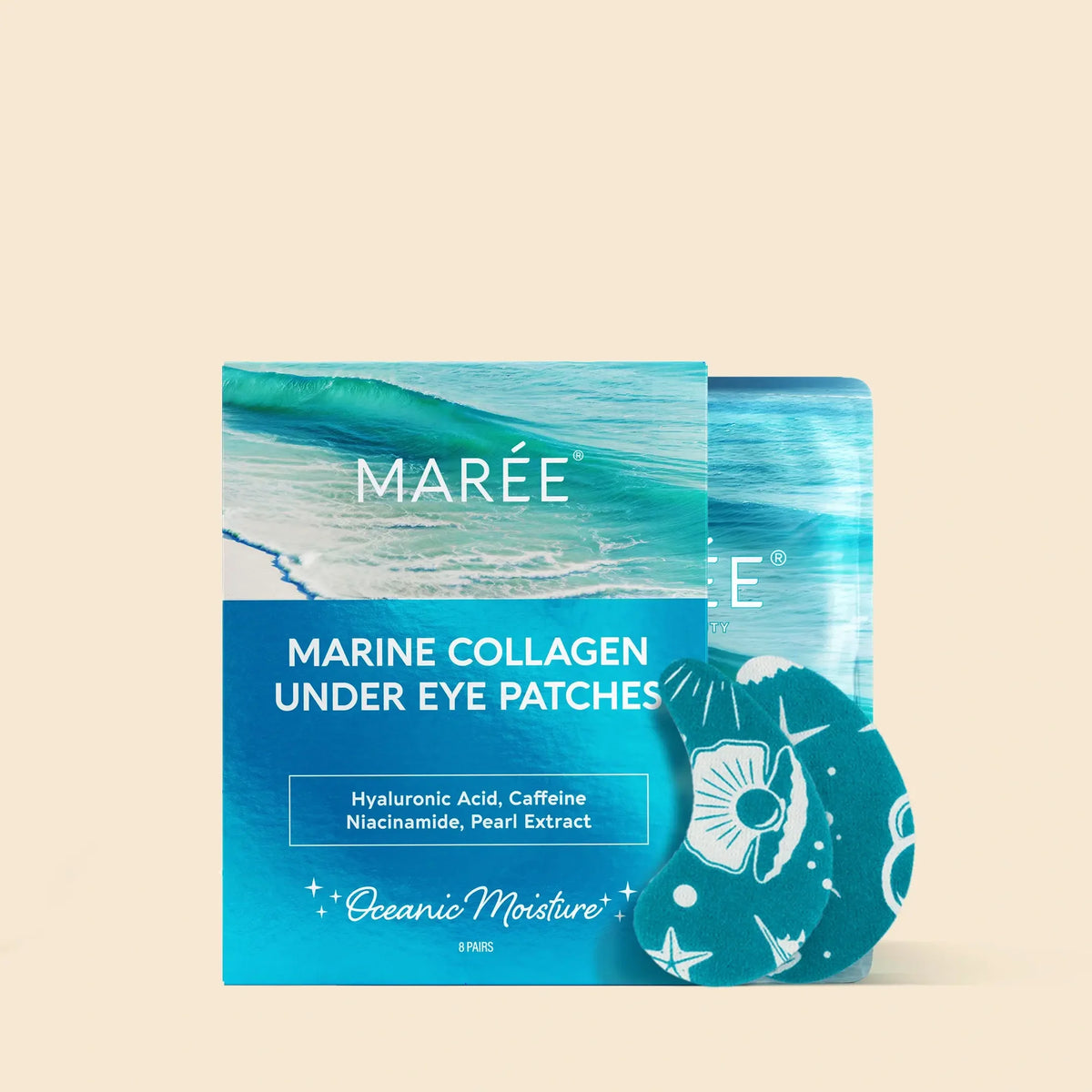 MARÉE Turquoise Eye Patches for Tired Eyes