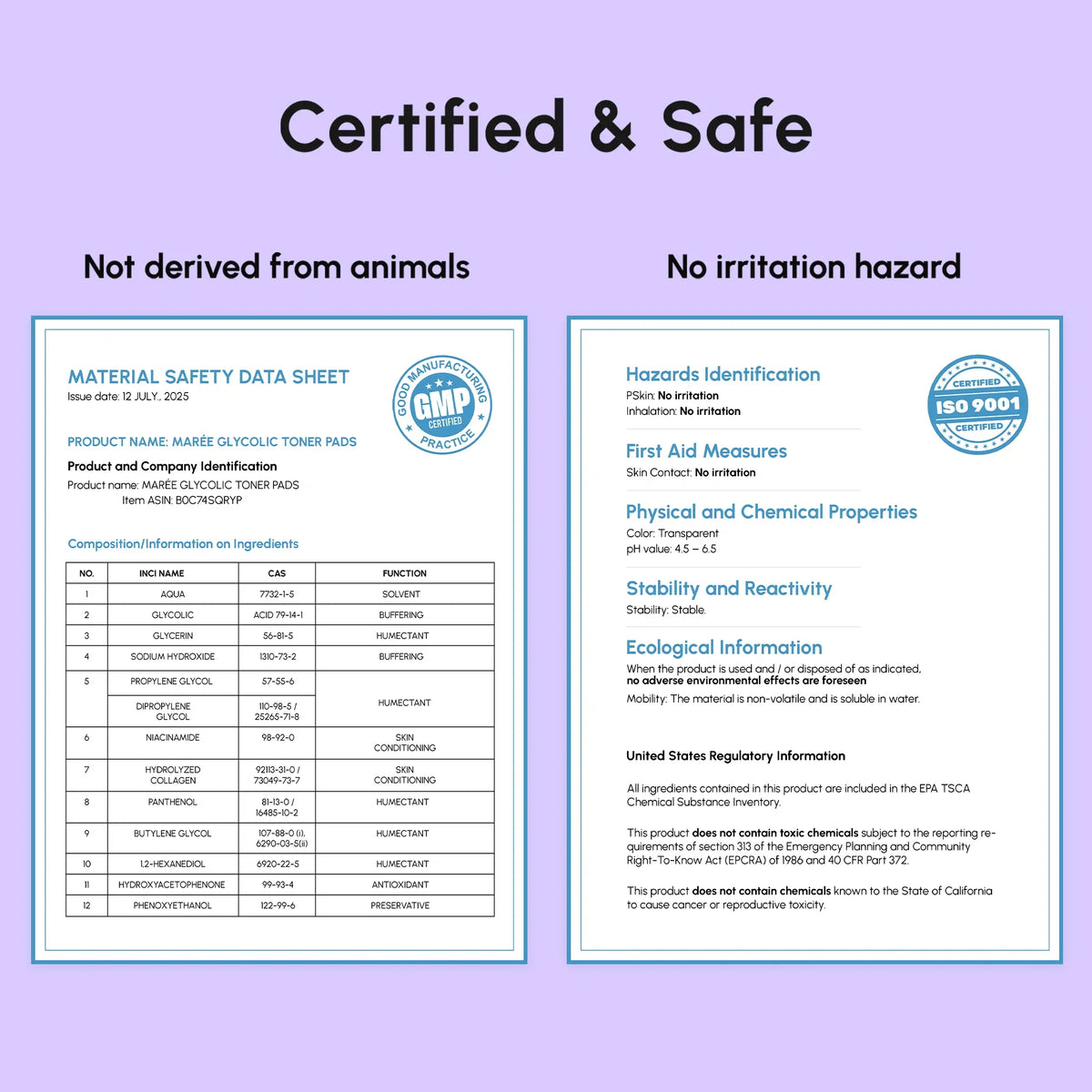 Glycolic Acid Pads for Menopausal Skin