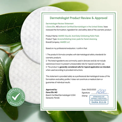 MARÉE Glycolic Acid Exfoliating Pads