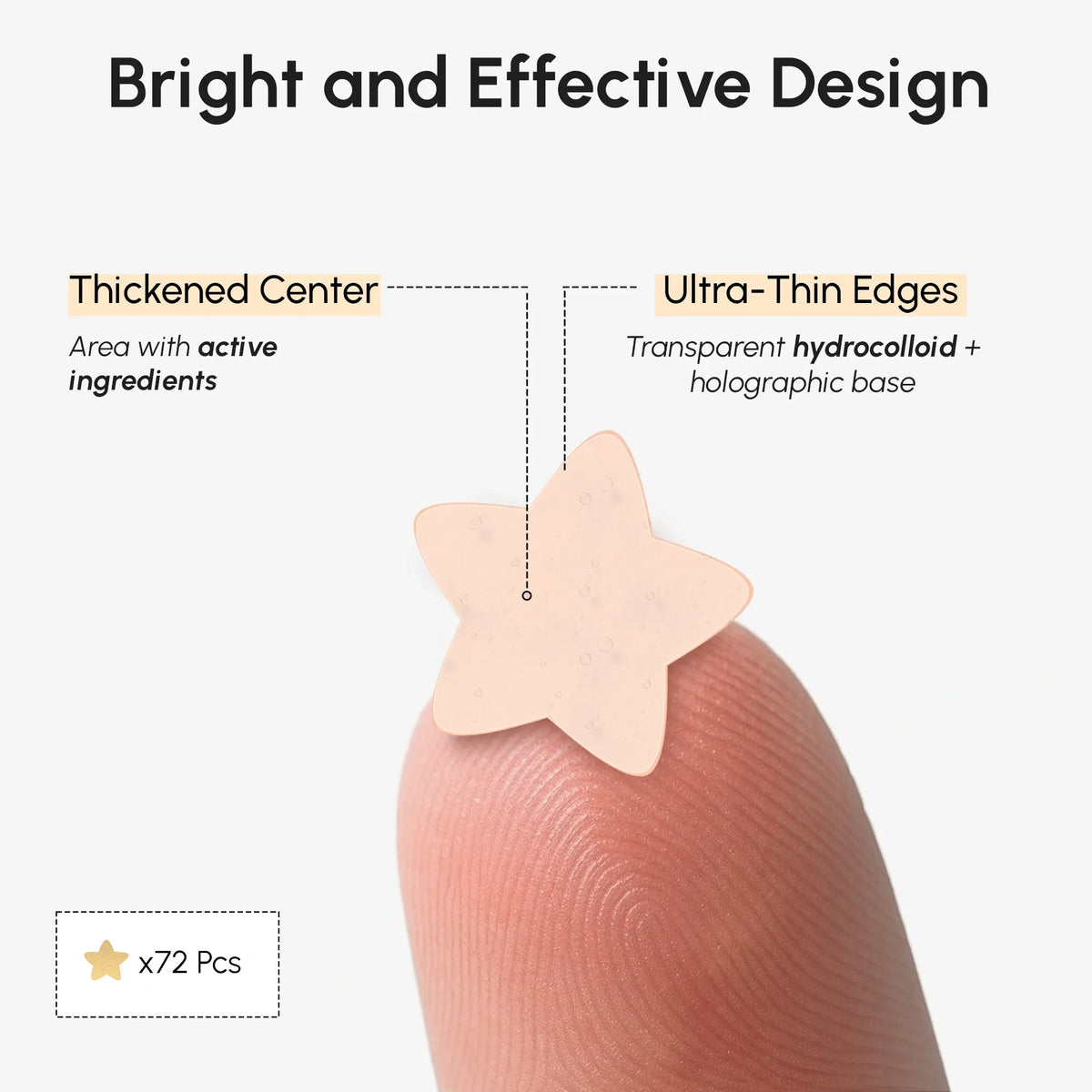 MARÉE Gold Star Pimple Patches for Face