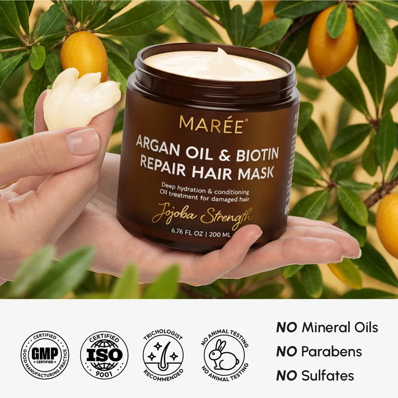 MARÉE Argan Oil & Biotin Hair Repair Mask