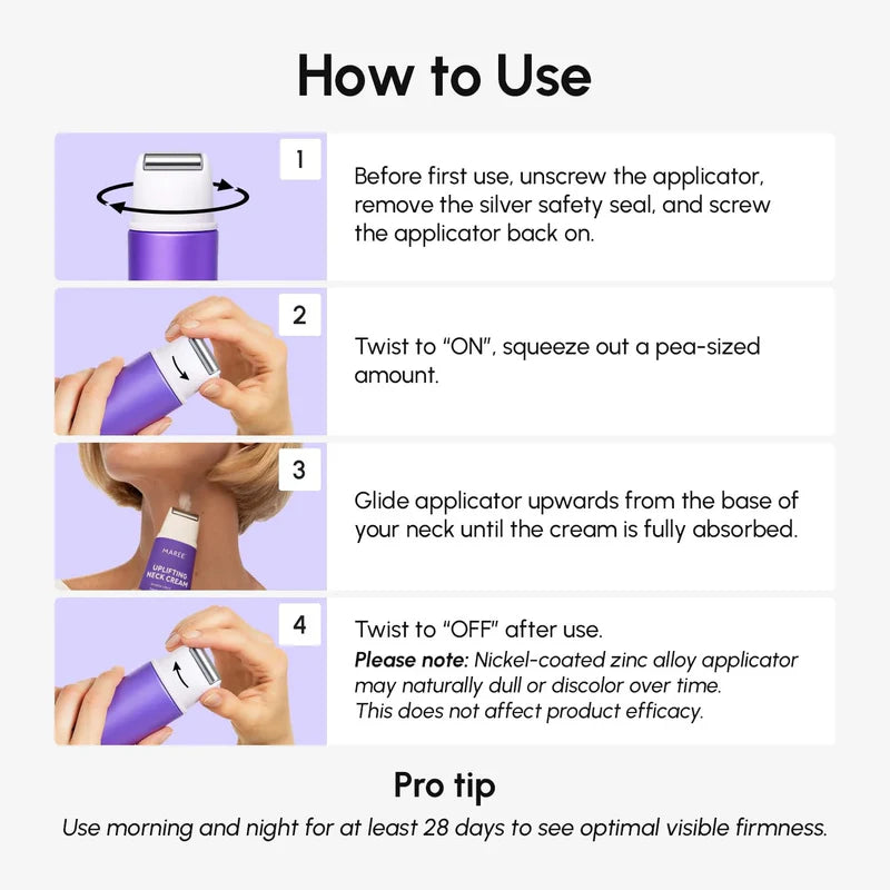 MARÉE Pro-Retinol Neck Lifting Cream Massager