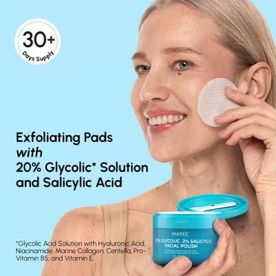MARÉE Glycolic Acid Pads & 2% Salicylic Acid