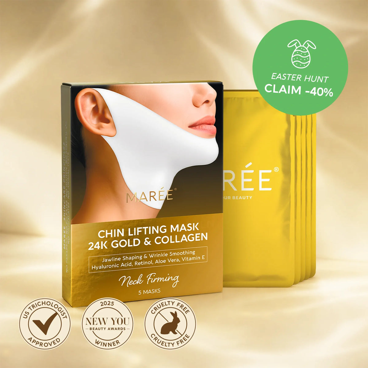 24K Gold V-Line Lifting Mask