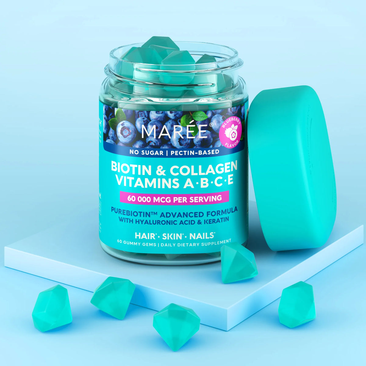 Marée Vitamin B5 - Pantothenic Acid Gummies for Face