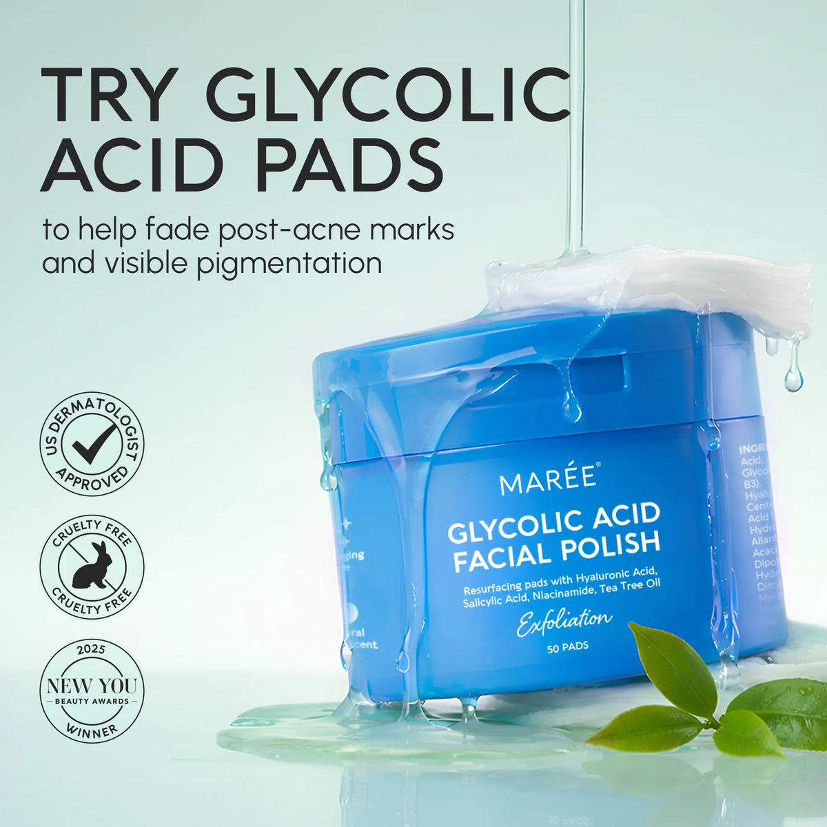 Glycolic Pads for Dark Spots and Hyperpigmentation