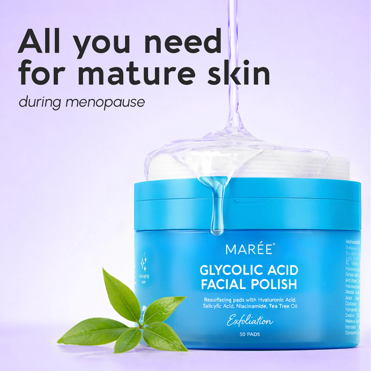 Glycolic Acid Pads for Menopausal Skin