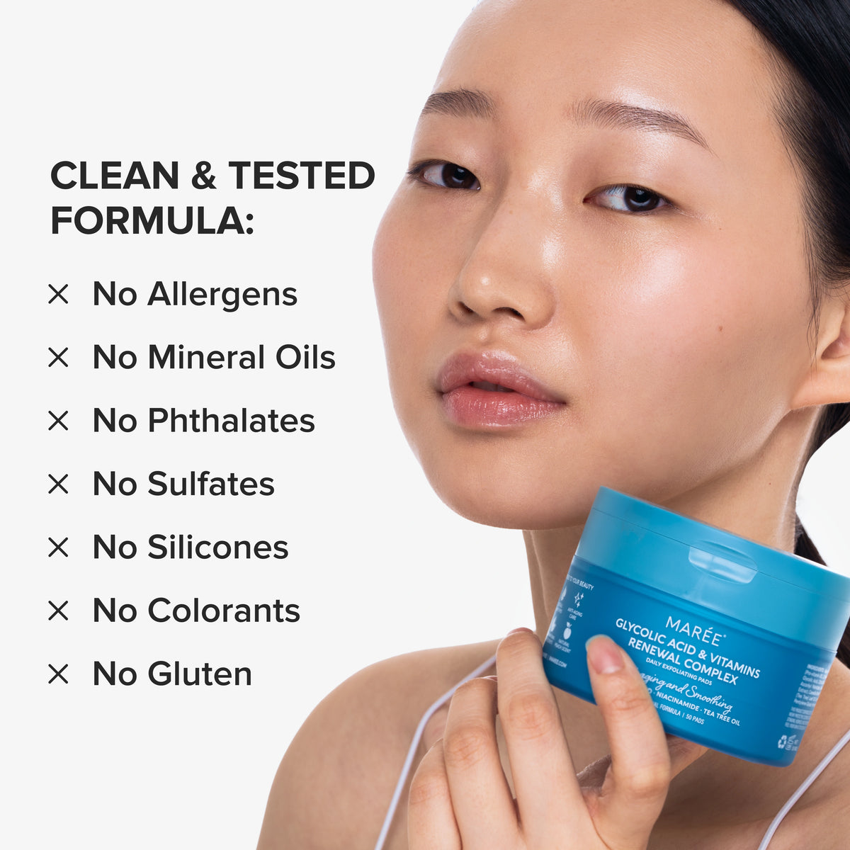 Glycolic Acid Exfoliating Pads for Body & Face