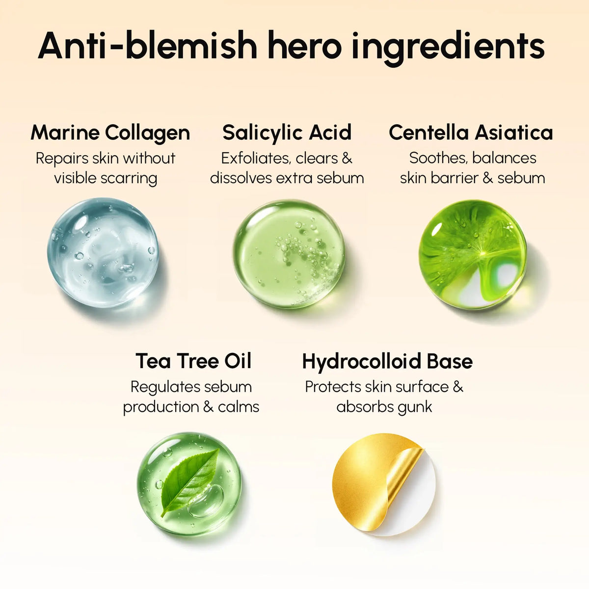 Gold Star Pimple & Acne Patches