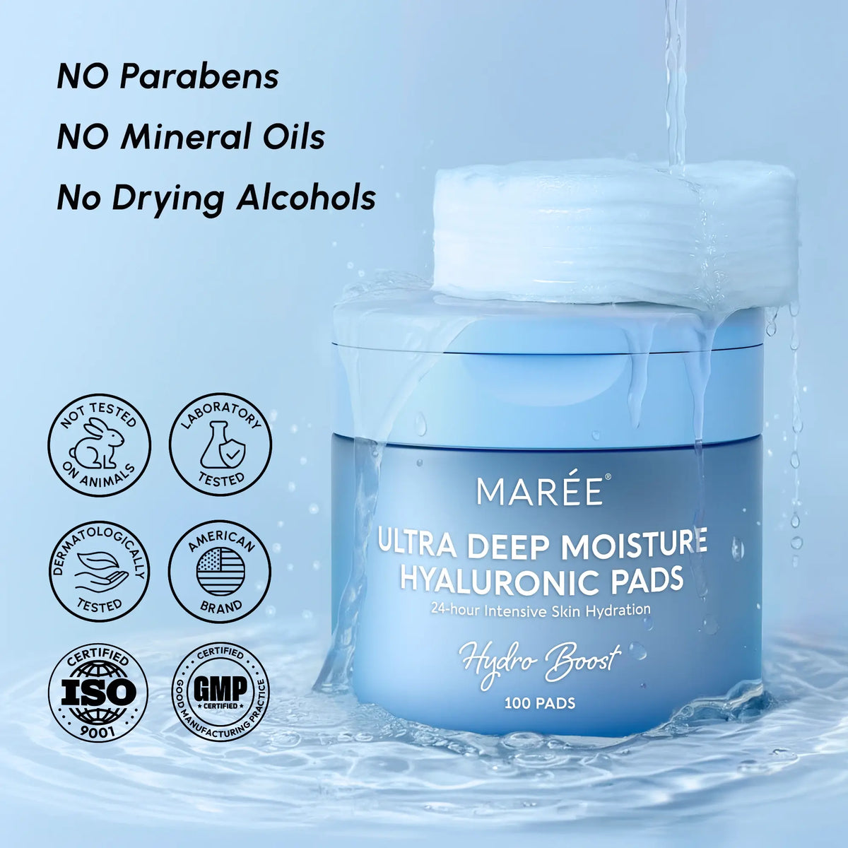 Hyaluronic Acid Hydrating Pads