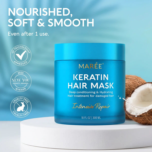 Keratin Hair Mask - Repair & Anti-Frizz | MAREE