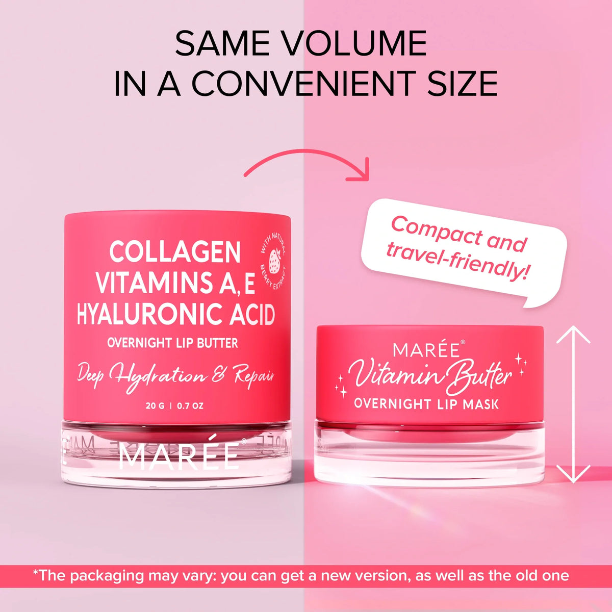 MARÉE Lip Mask with Hyaluronic Acid & Coconut Oil