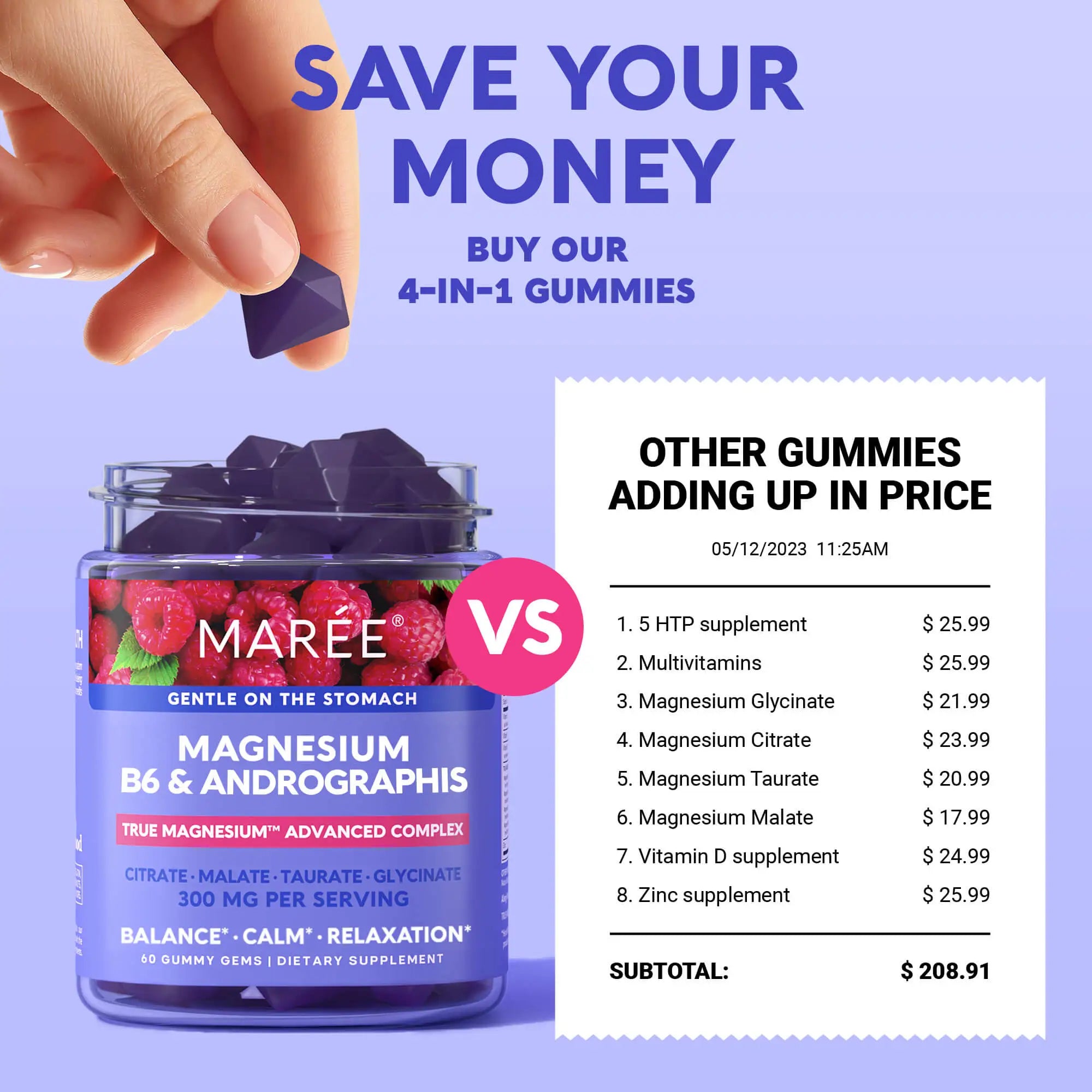 Marée Magnesium Gummies