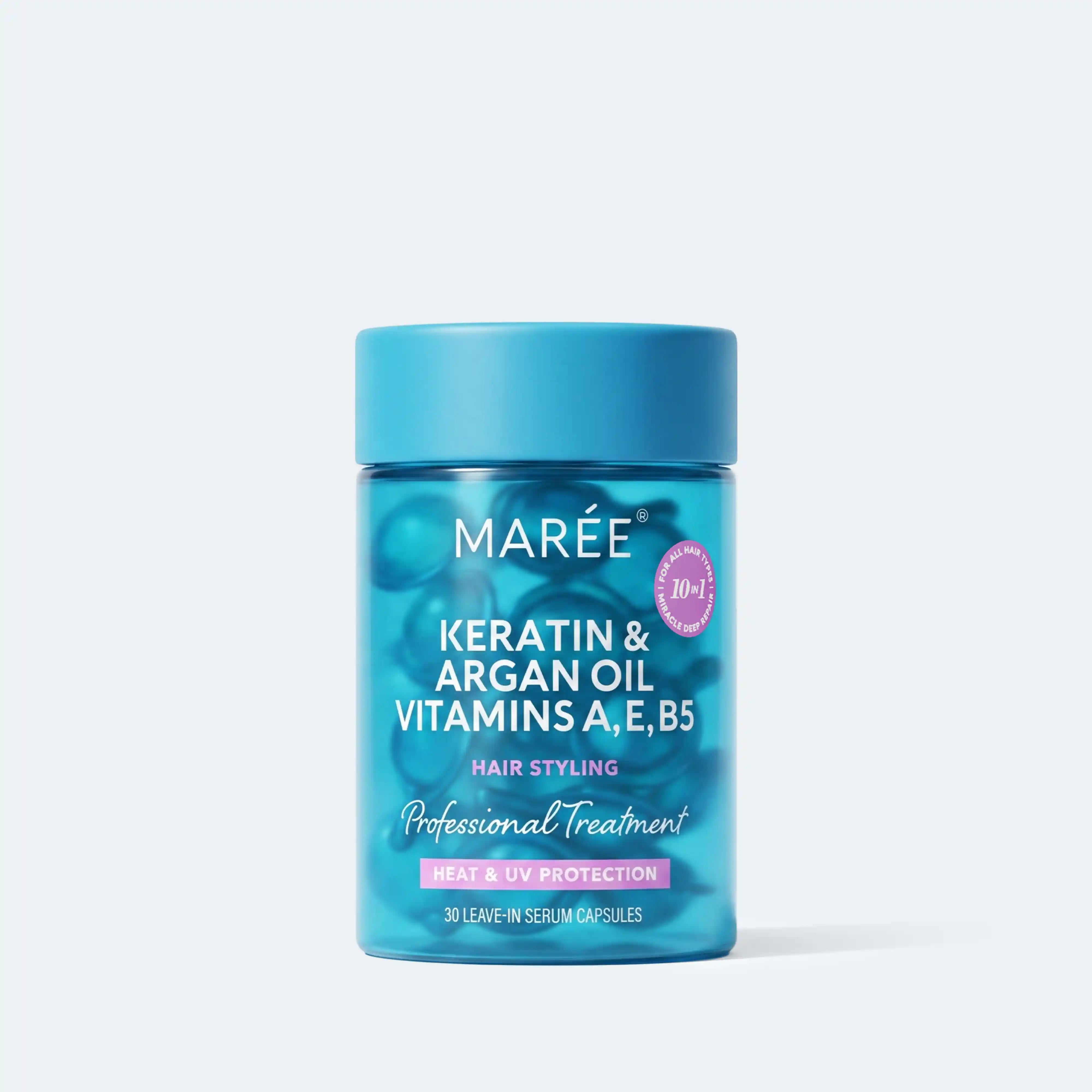 Keratin Oil Capsules for Frizz Control