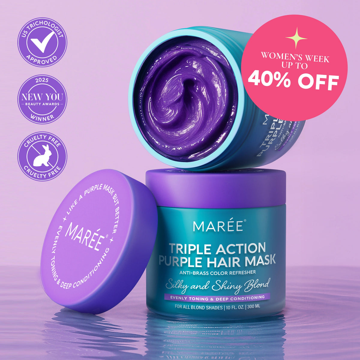 Purple Mask for Blonde Hair