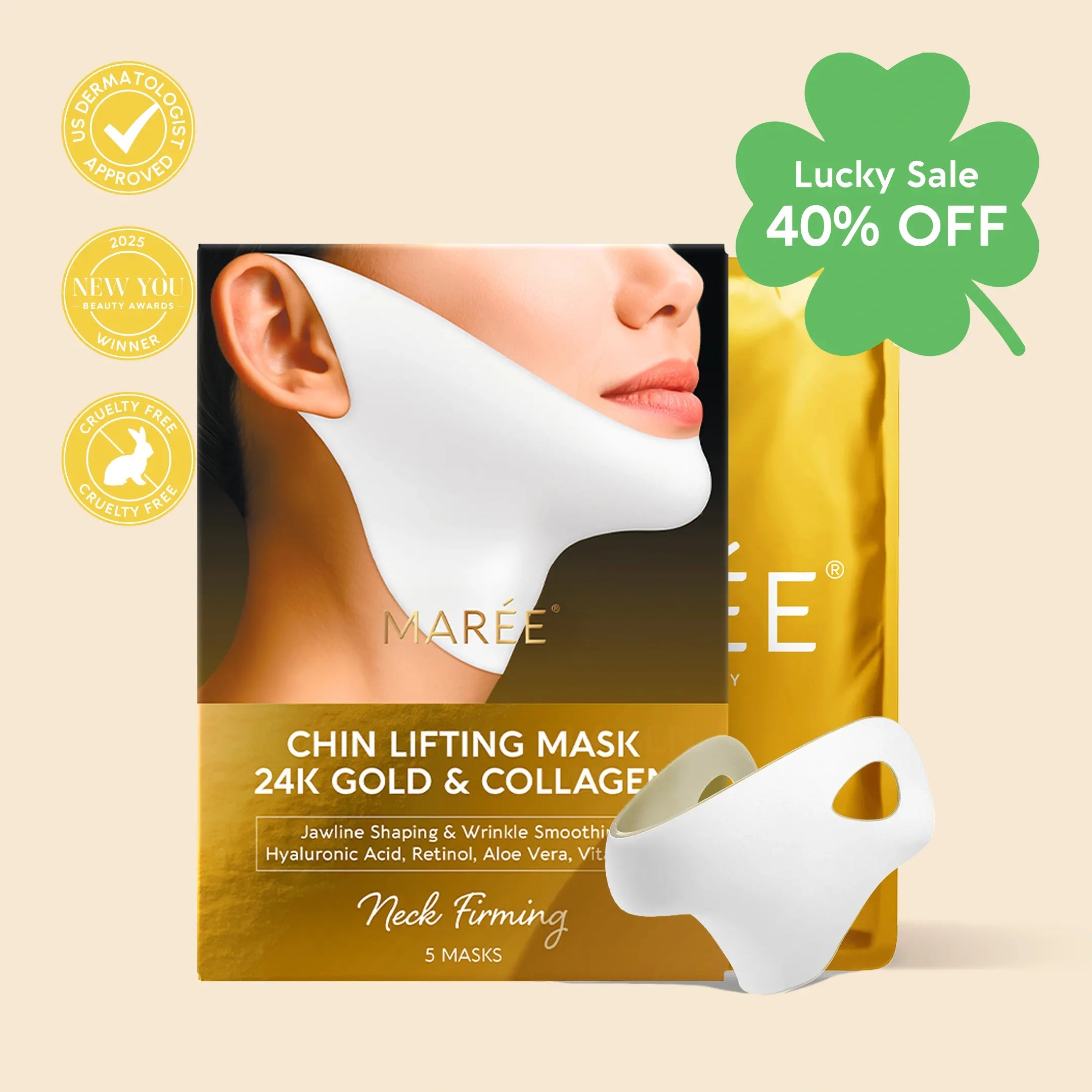 24K Gold V-Line Lifting Mask