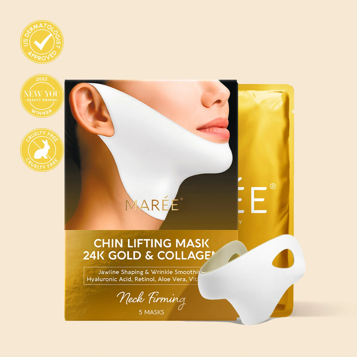 24K Gold V-Line Lifting Mask