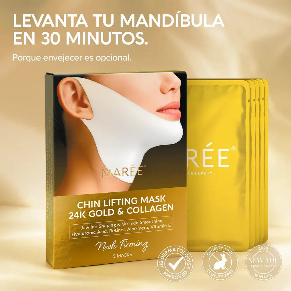 Mascarilla Reafirmante Oro 24K Mentón y Mandíbula