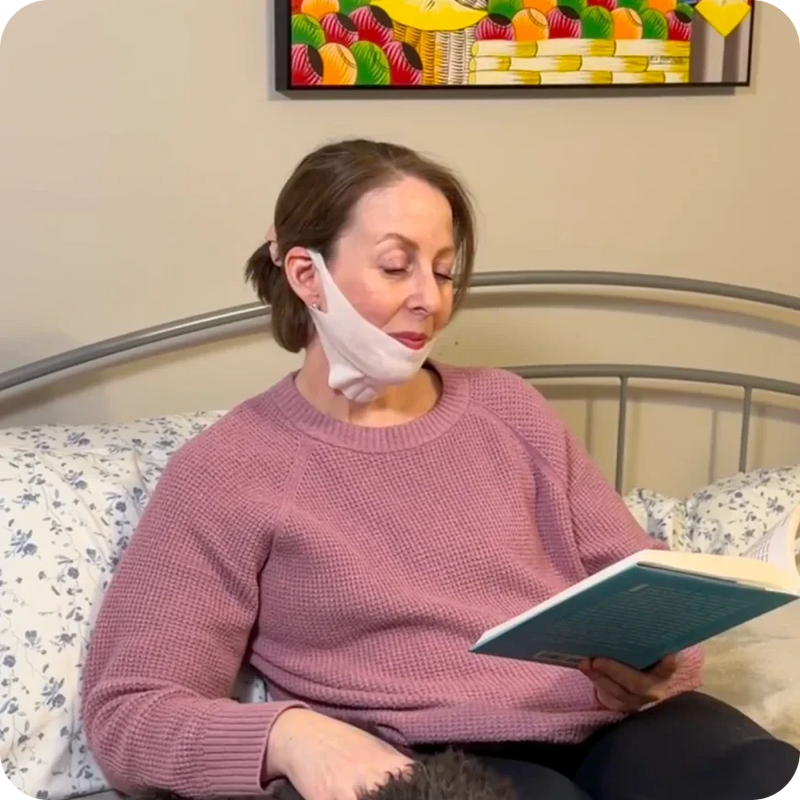 15 minutes of self-care with the mask on