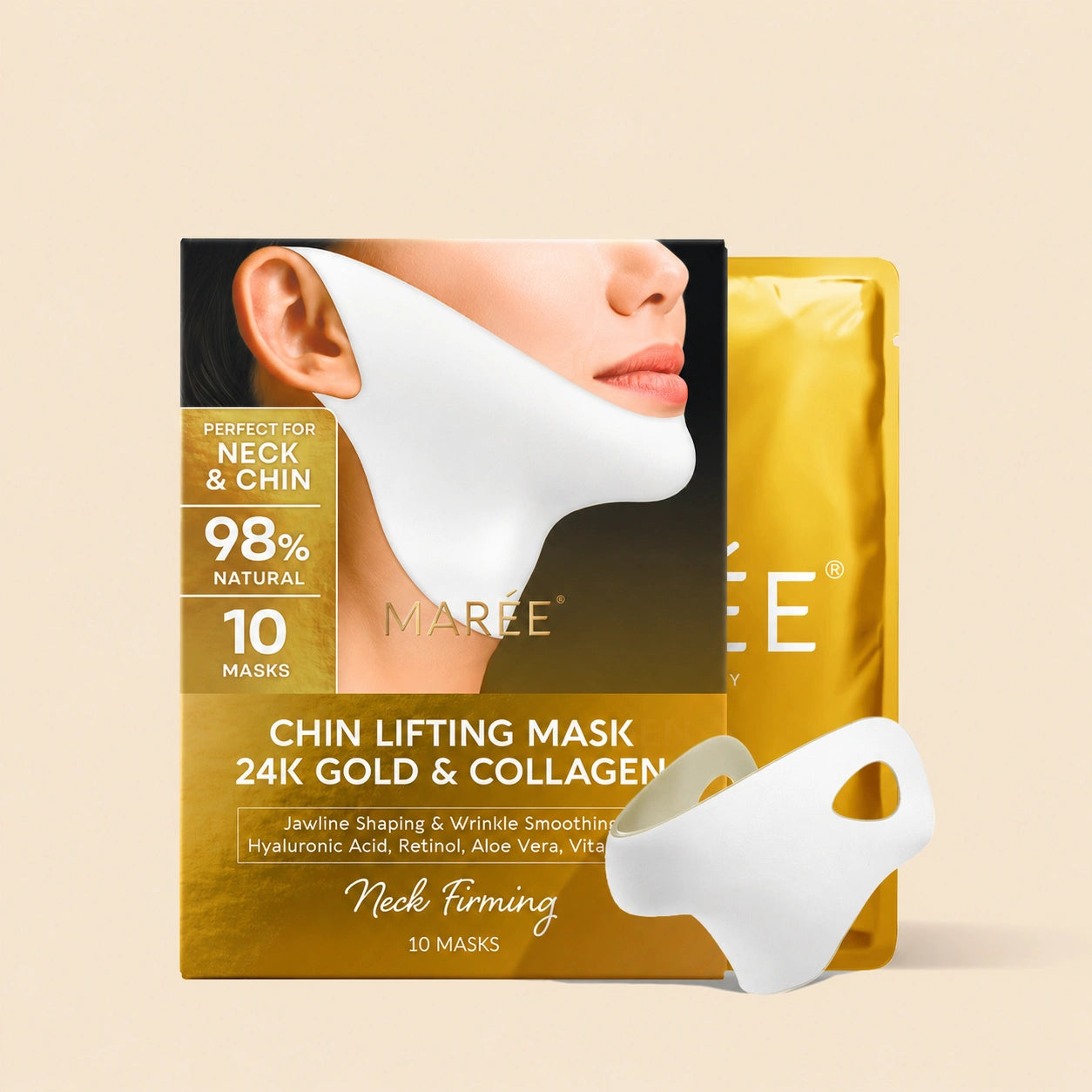 24K Gold V-Line Lifting Mask 10 PCS